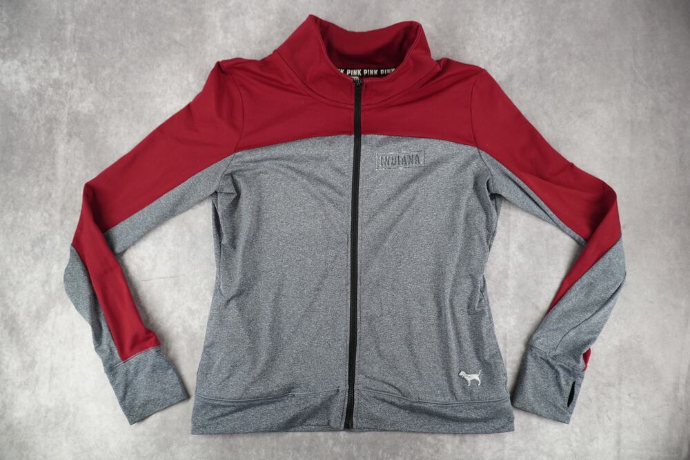 Victoria’s Secret PINK Indiana Hoosiers Ultimate Track Jacket Large Full Zip